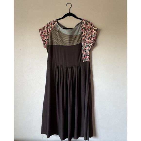 rebe By Debra Weiss Dresses & Skirts - Rebe by Debra Weiss Dress Women’s Size Large Artsy Mixed Print Pockets Retro